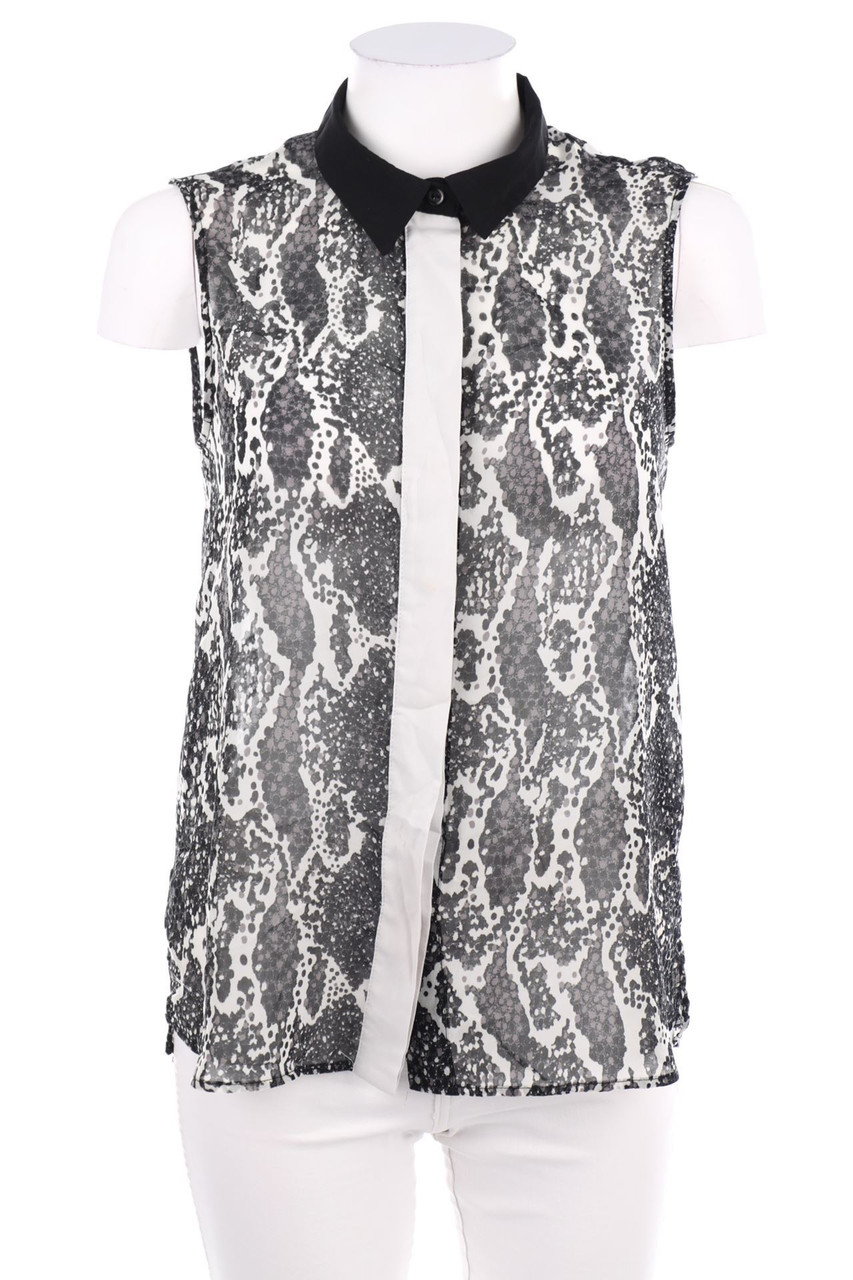 No Label - Shirt Blouse with Animal Print - S