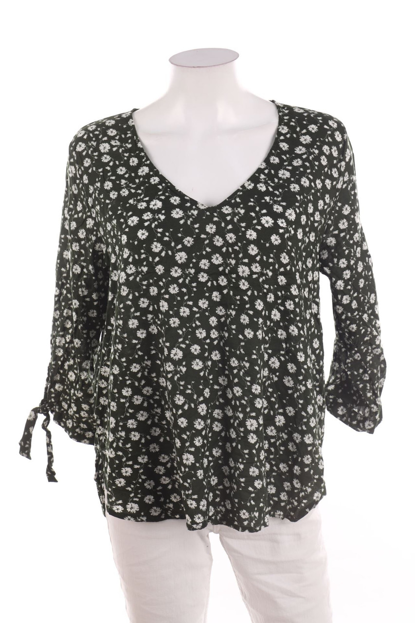 H&M - Bluse mit 3/4-Ärmel mit Blumen-Print - D 42