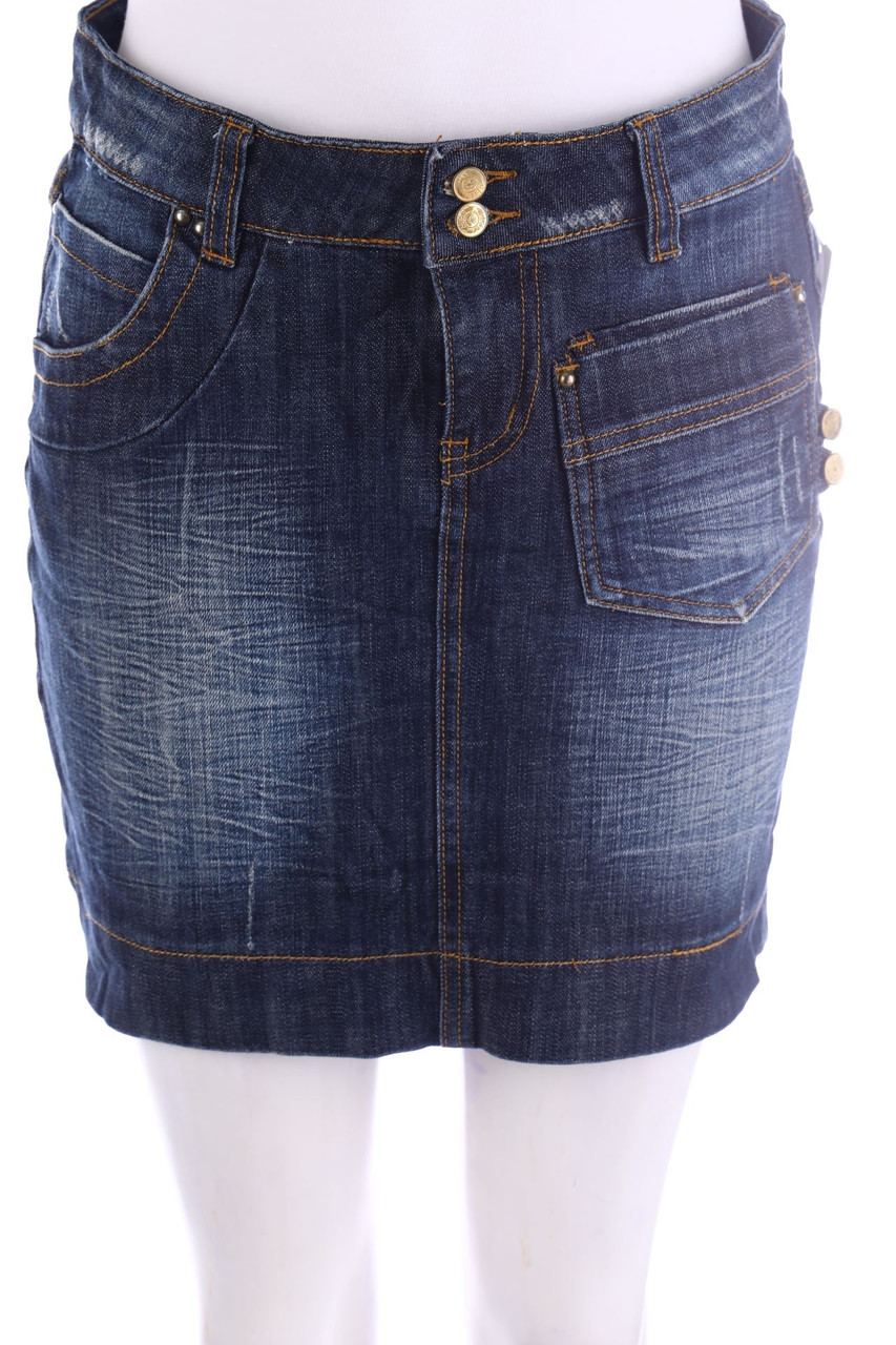 Blue Rags - Denim Mini Skirt - S