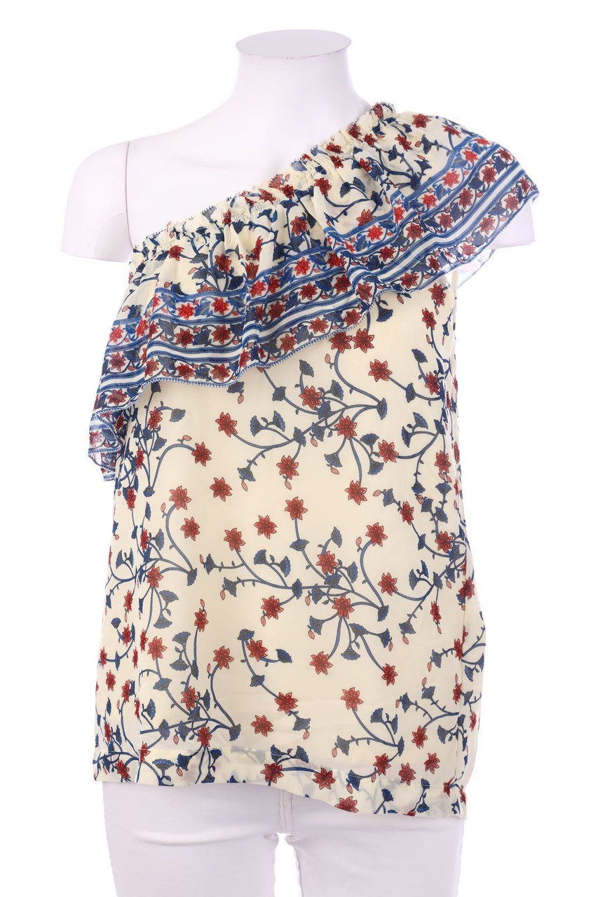 suncoo - One Shoulder-Bluse mit Volants - D 34