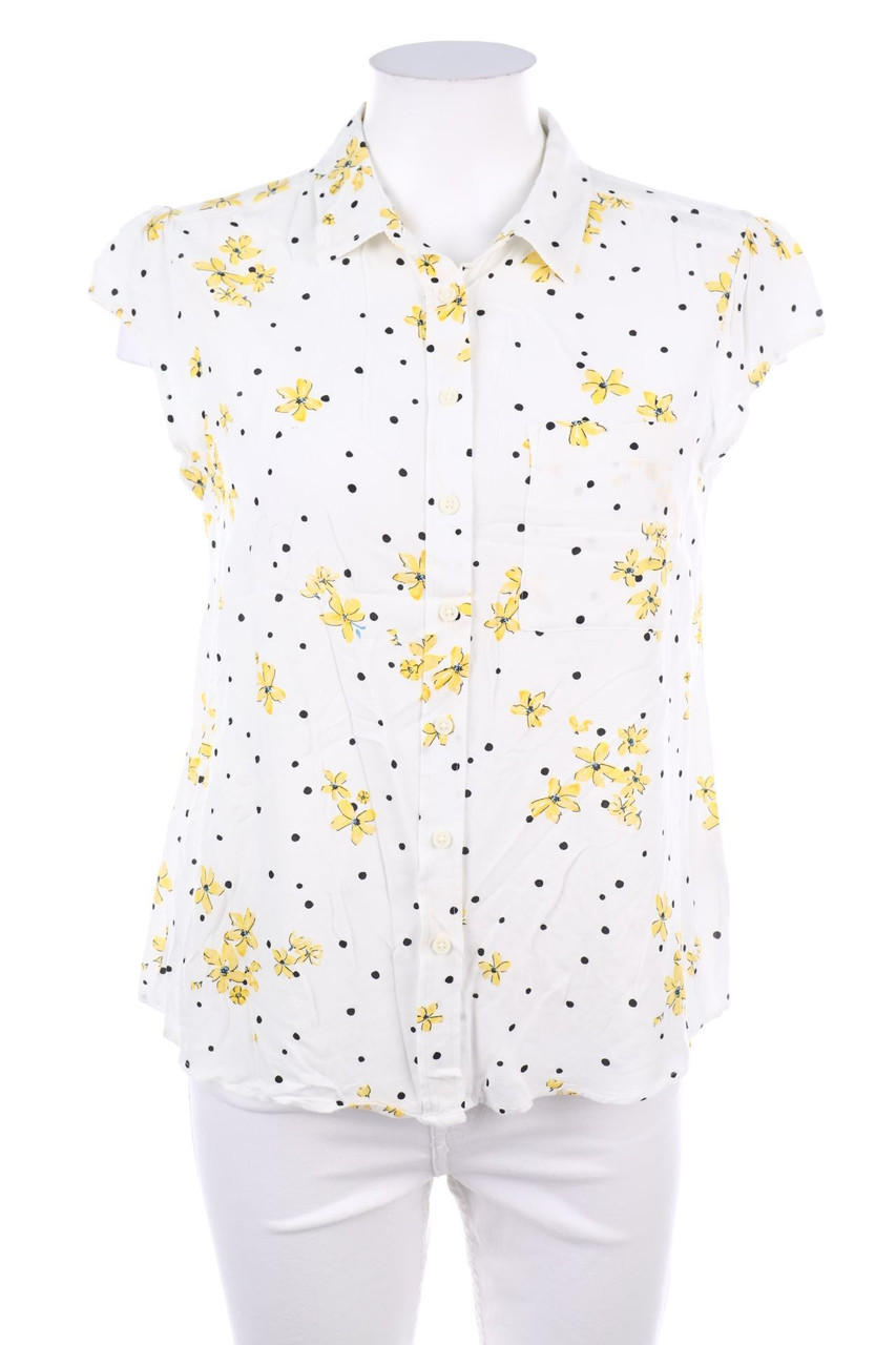 C&A - Shortsleeve Blouse with Flower Print - L