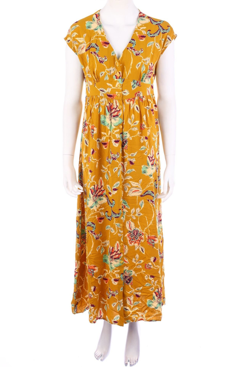promod - Maxi-Shirt Dress with Flower Print - M
