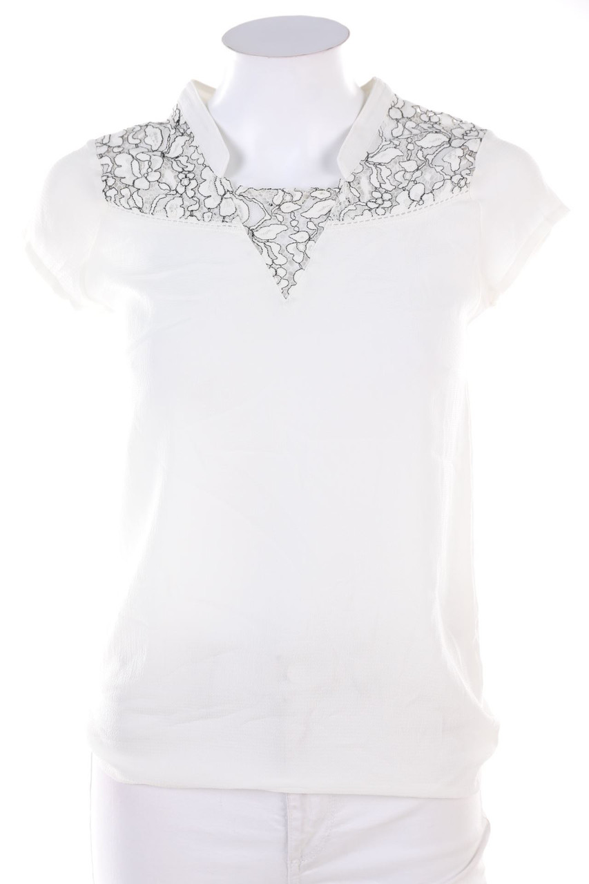 NAF NAF - Blusentop mit Spitze - XS