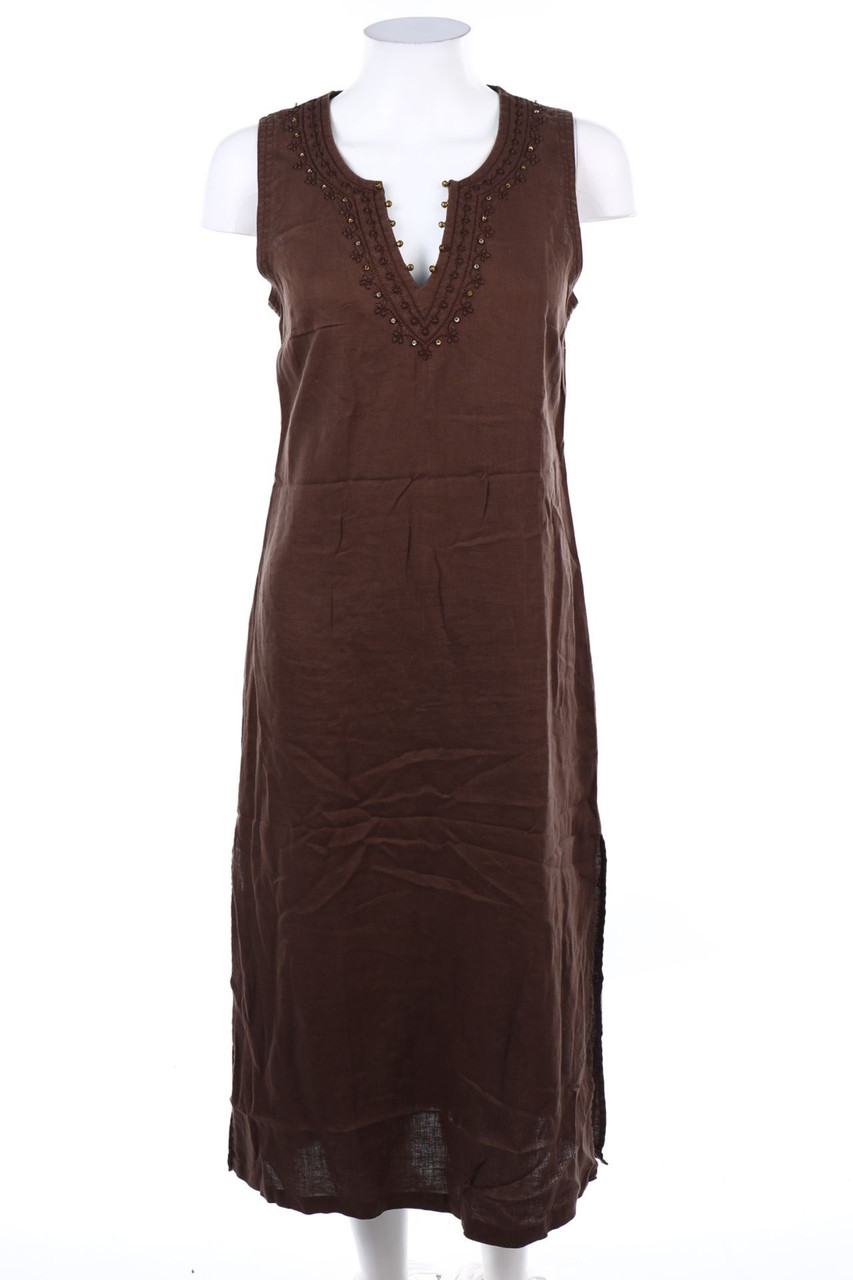 LA REDOUTE Création - Leinen-Midikleid mit Stickereien - D 34