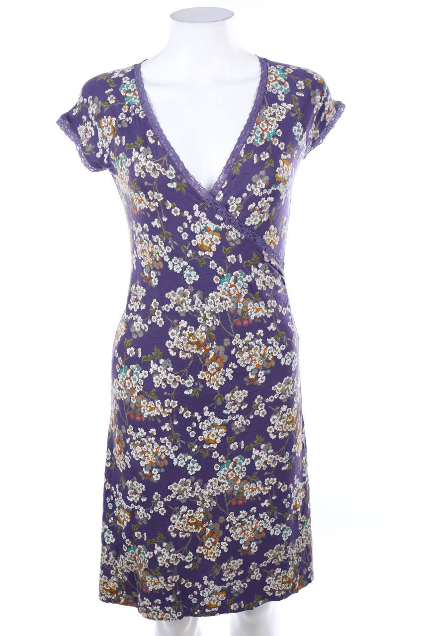 King Louie - Dress with Wrap-Effect with Flower Print - XS
