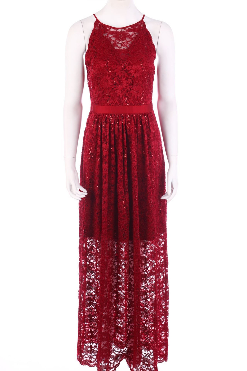 SWING - Lace-Maxi Dress with Sequins - D 40