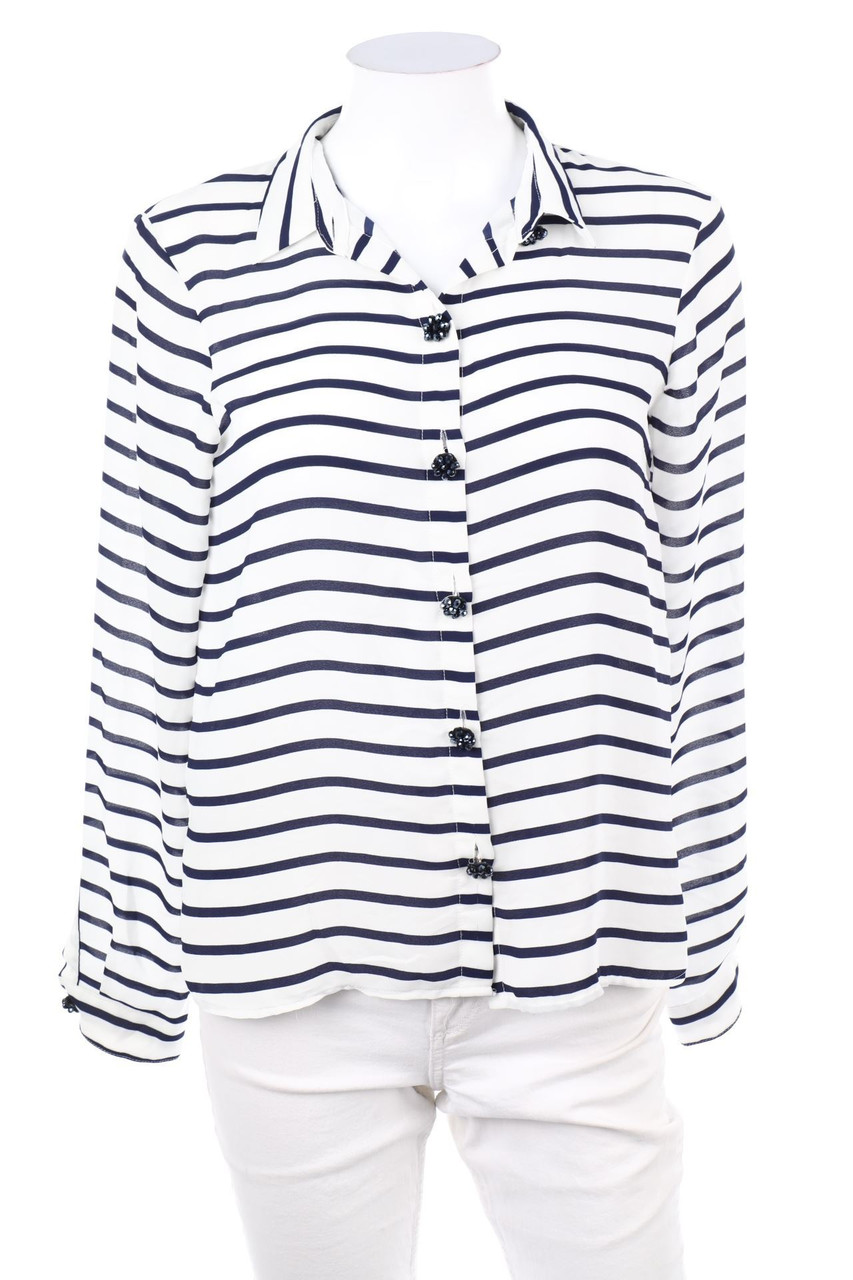 ZARA - Bluse mit Streifen - M