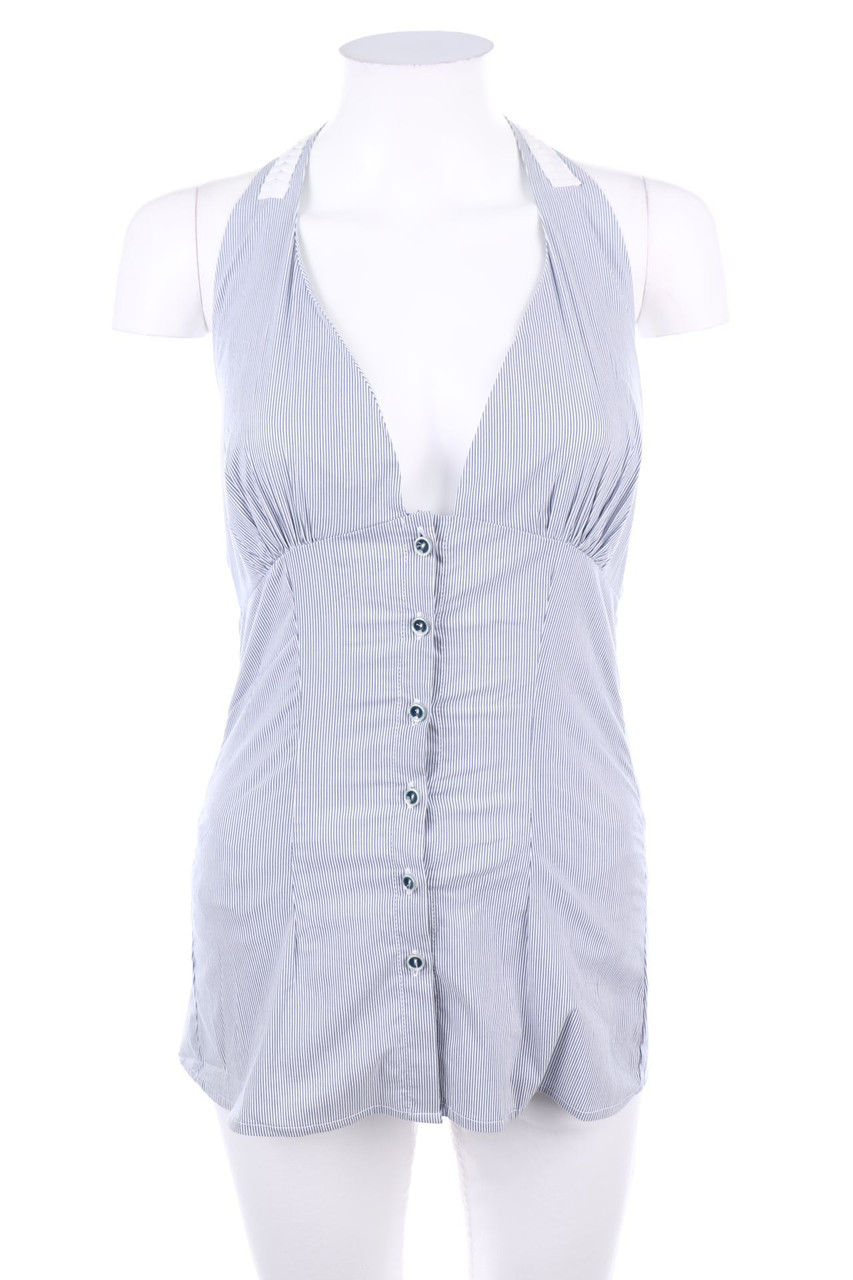 No Label - Neckholder Top with Stripes - D 40