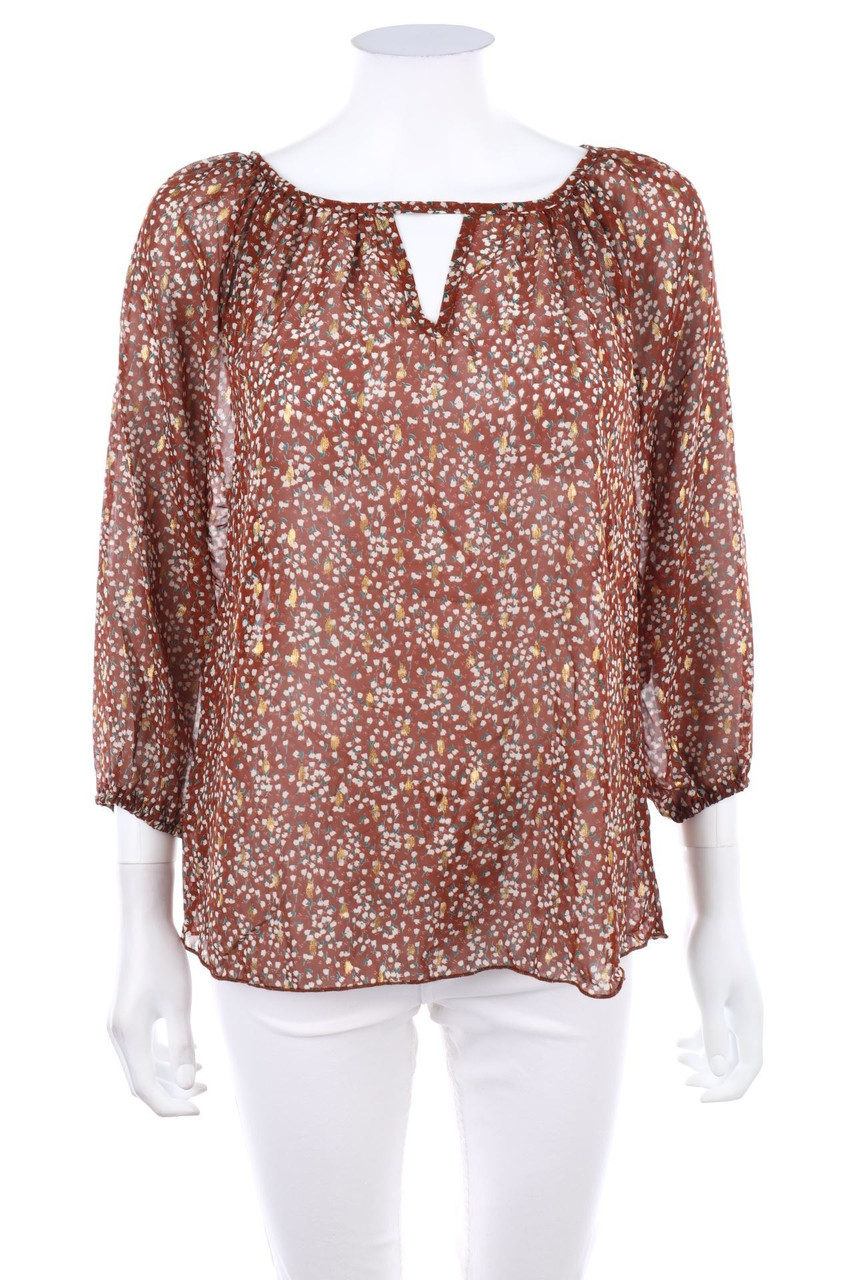 No Label - Chiffon-Blouse with 3/4 Sleeve - S