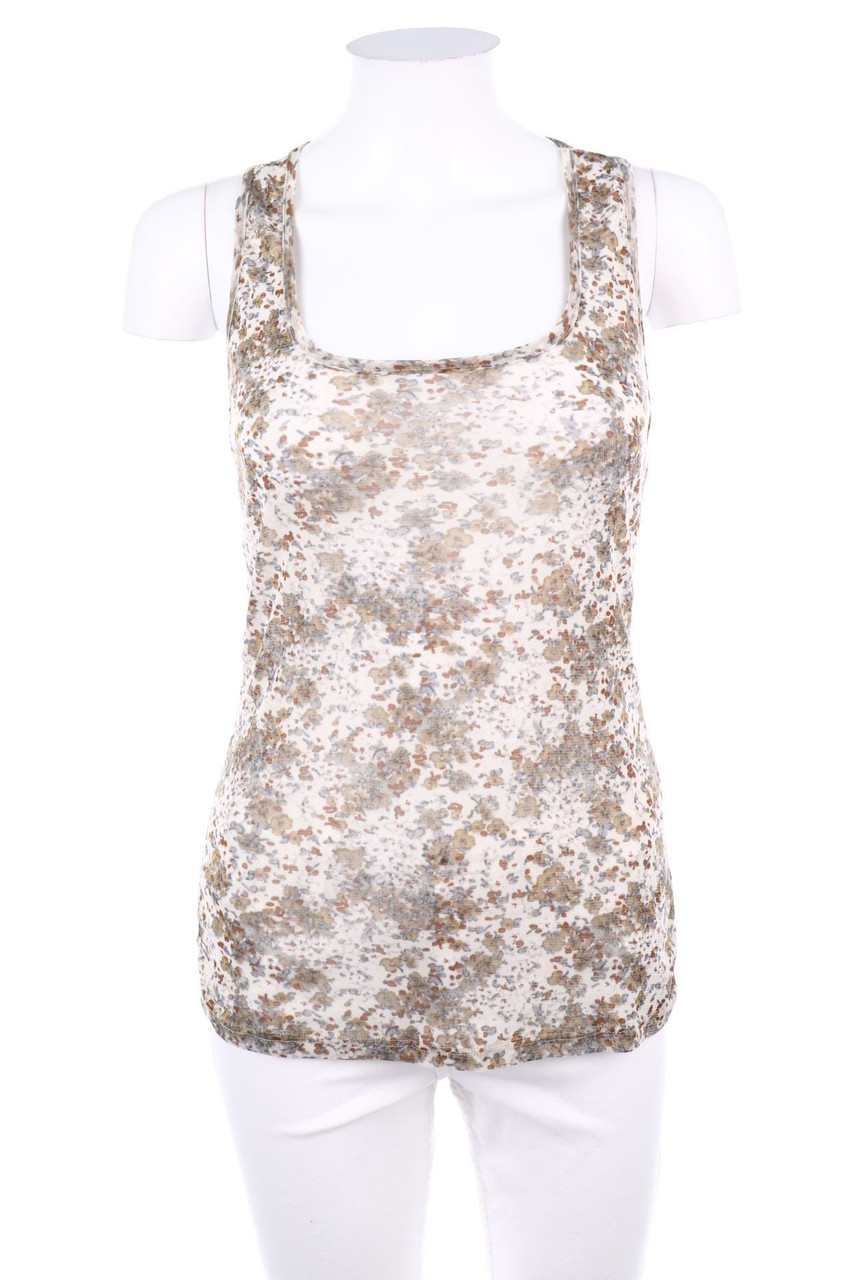 PRONTO - Mesh-Top with floral print - S