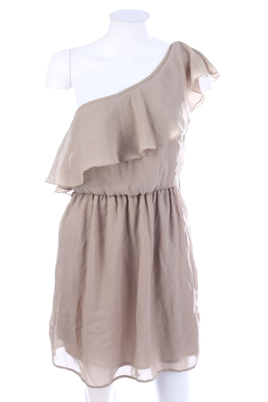 TALLY WEiJL - One-Shoulder Evening Dress with Volants - M