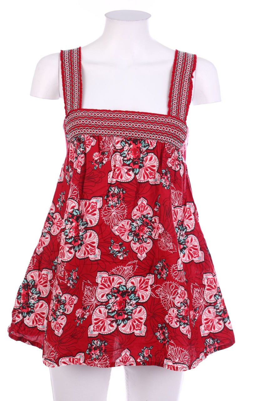 3 SUISSES - Baumwoll-Blusentop mit Blumen-Print - S