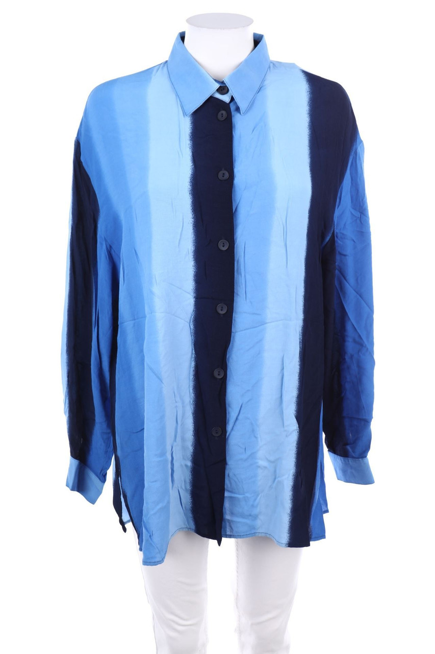 neumann berlin - Streifen-Bluse aus Viskose - D 42