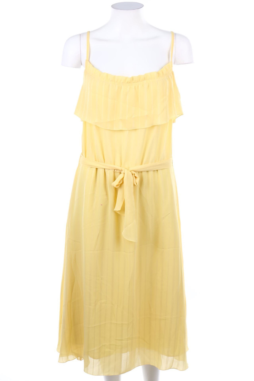 VINTAGE - Maxi Dress with Volants - L
