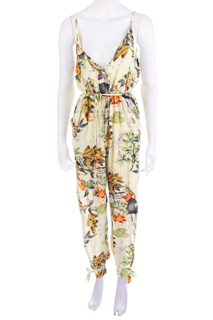 No Label - Jumpsuit with Flower Print - XL