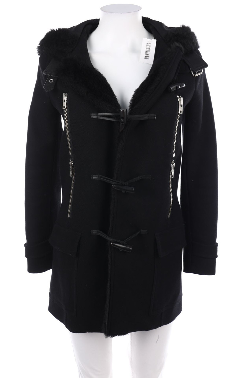 The Kooples - Dufflecoat with Leather Details - D 34