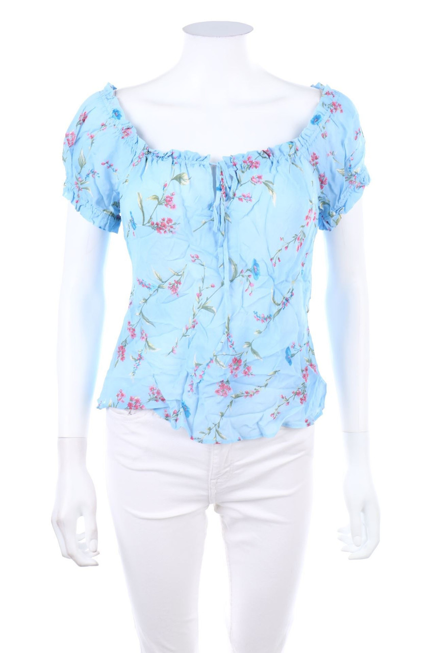 wallis petite - Carmen-Bluse mit Blumen-Print - D 38