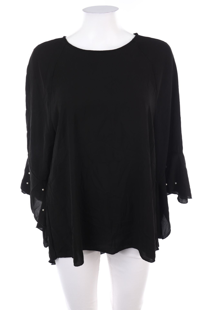 TODAY - Ruffled Blouse with Pearls - L