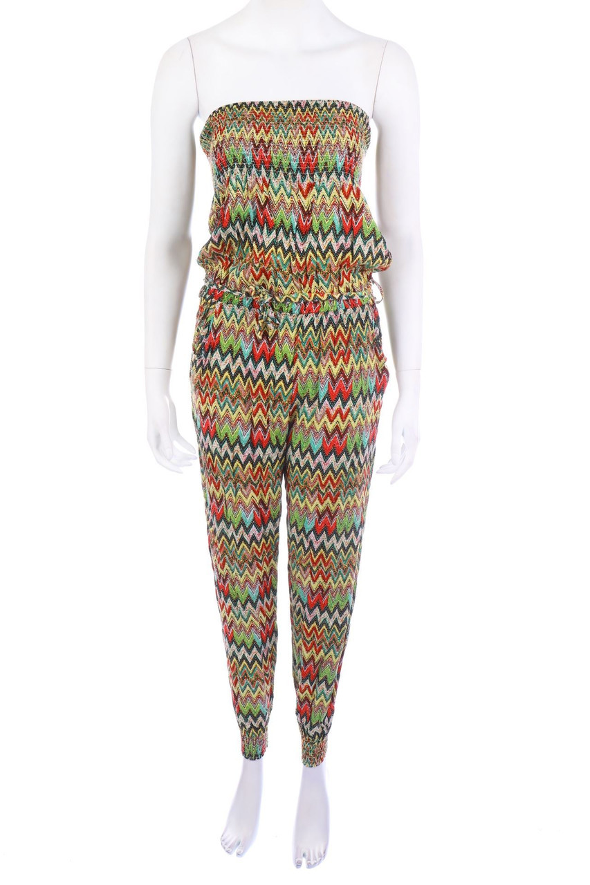 SECONDHAND - Jumpsuit with Zig Zag Pattern - S