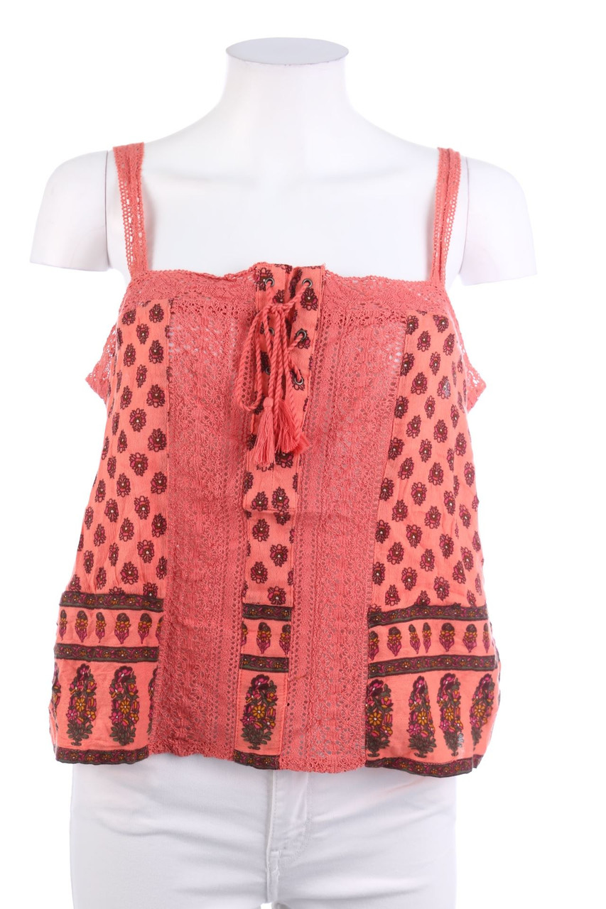 HOLLISTER - Boho-Top with Crochet Knit Details - M