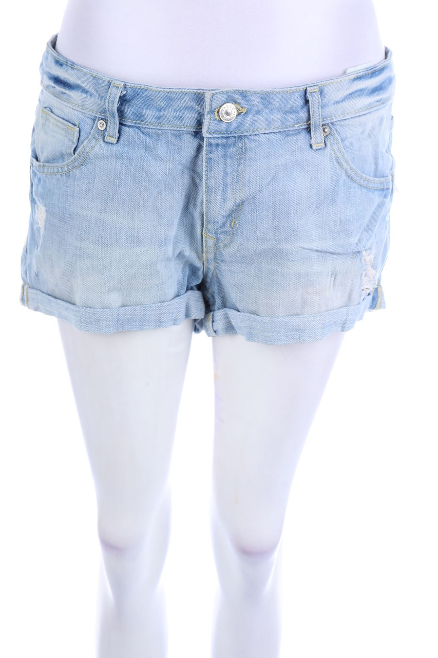 H&M - Used Look Jeans-Shorts - L