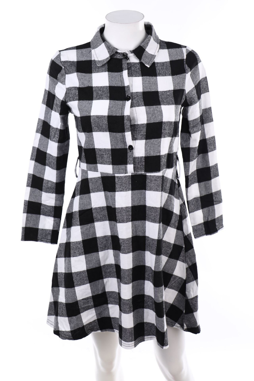 No Label - Shirt Dress, Checked - S