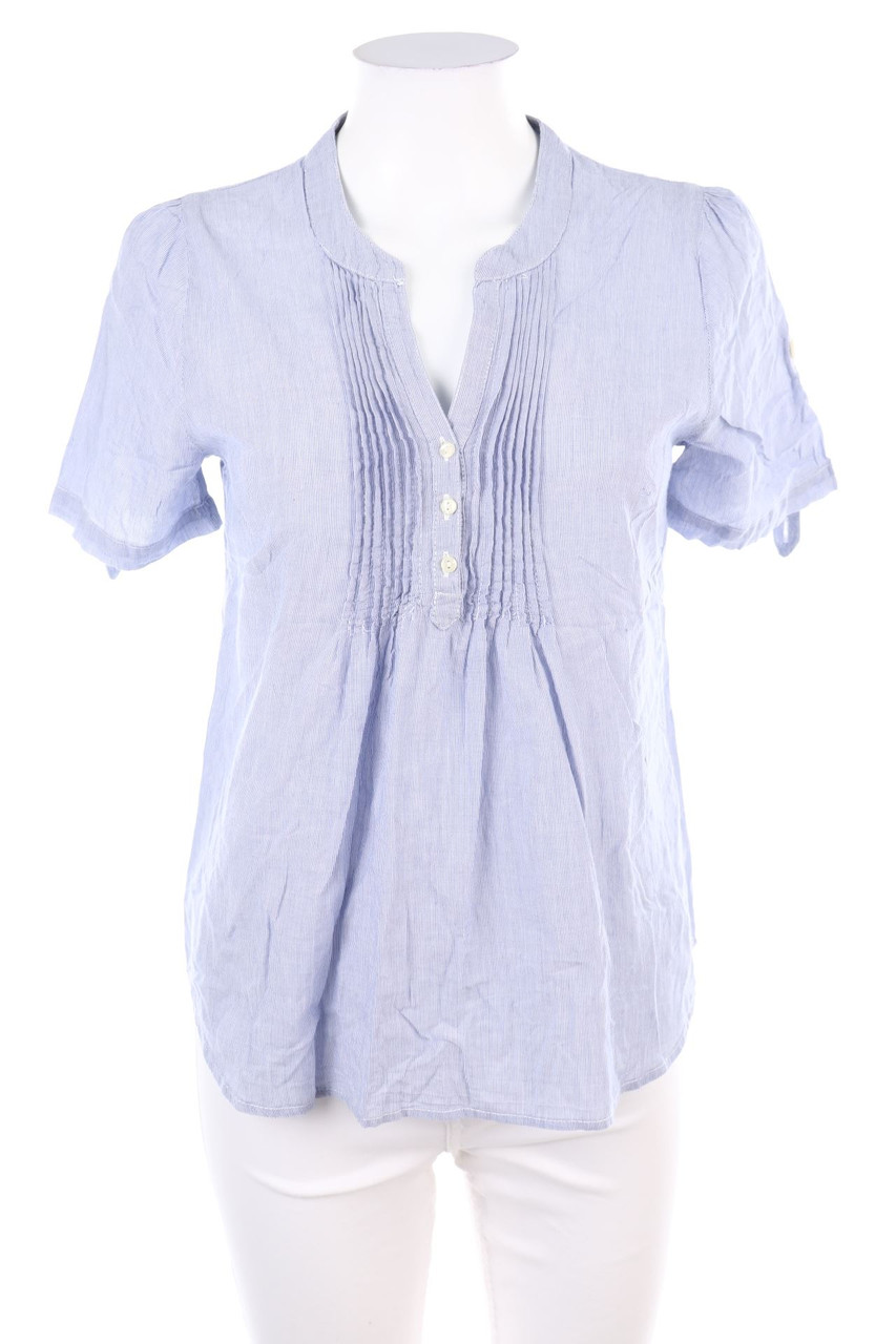 H&M - Kurzarm-Bluse mit Streifen - M