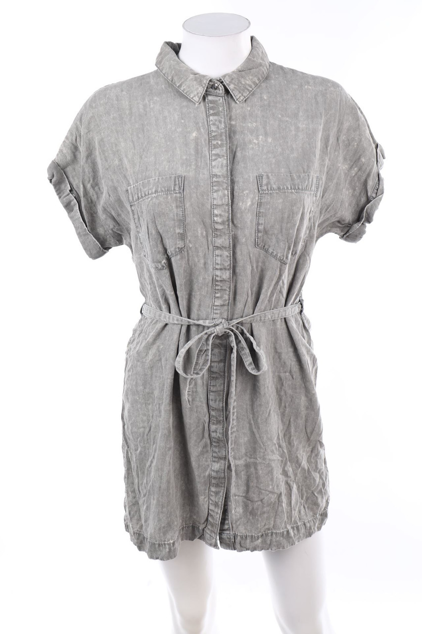 F&F - Shirt Dress, Denim Look with Belt - D 34