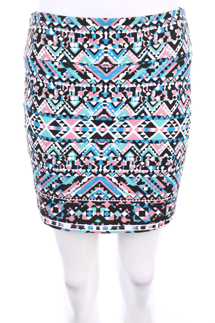 Ann Christine - Minirock mit Ethno-Print - M