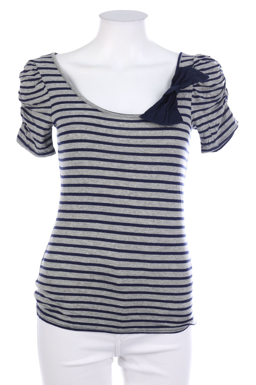 Mim - Shortsleeve-Shirt with Bow - XS