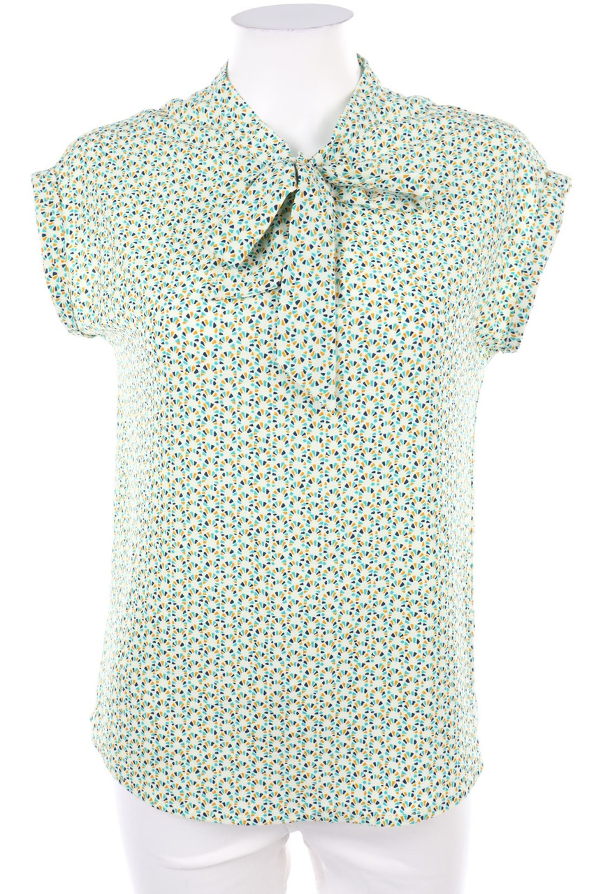 promod - Kurzarm-Schluppen-Bluse mit Print - M