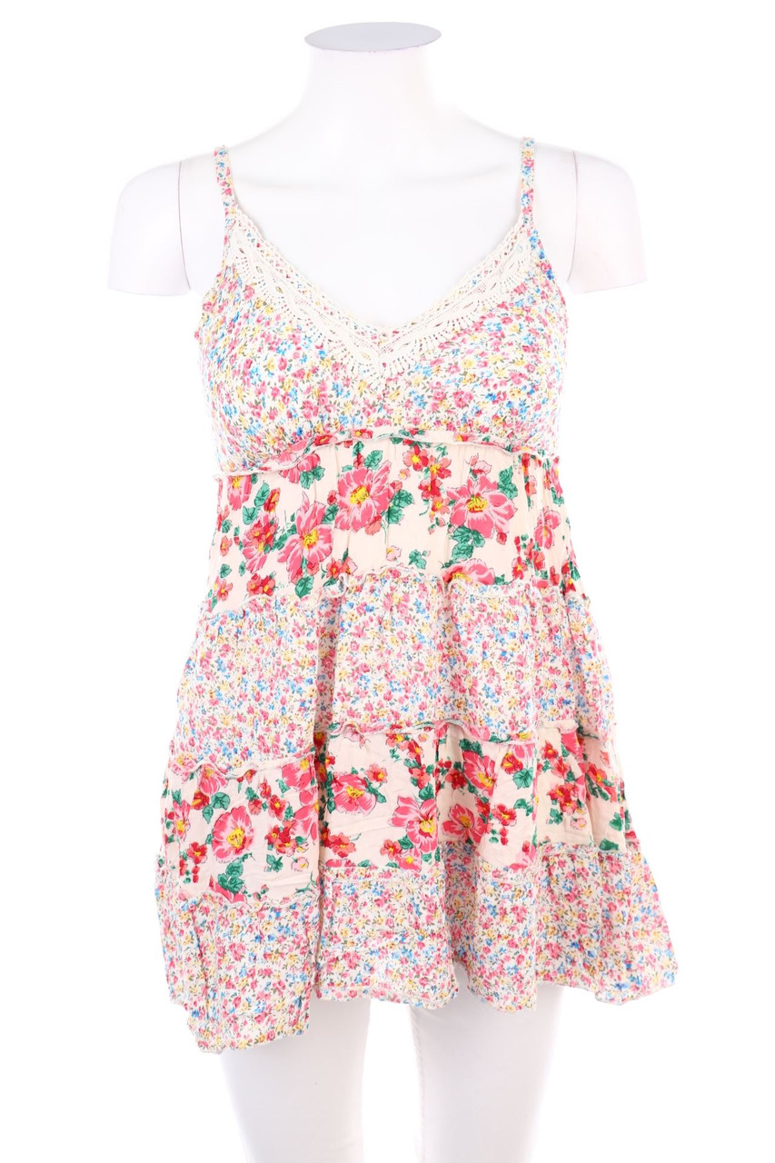 GD Golden Days Paris - Blouse Top with Flower Print - S