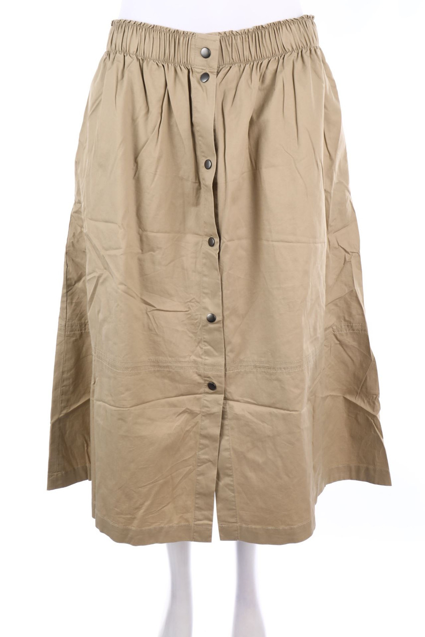 MANGO - Baumwoll-Midirock - M