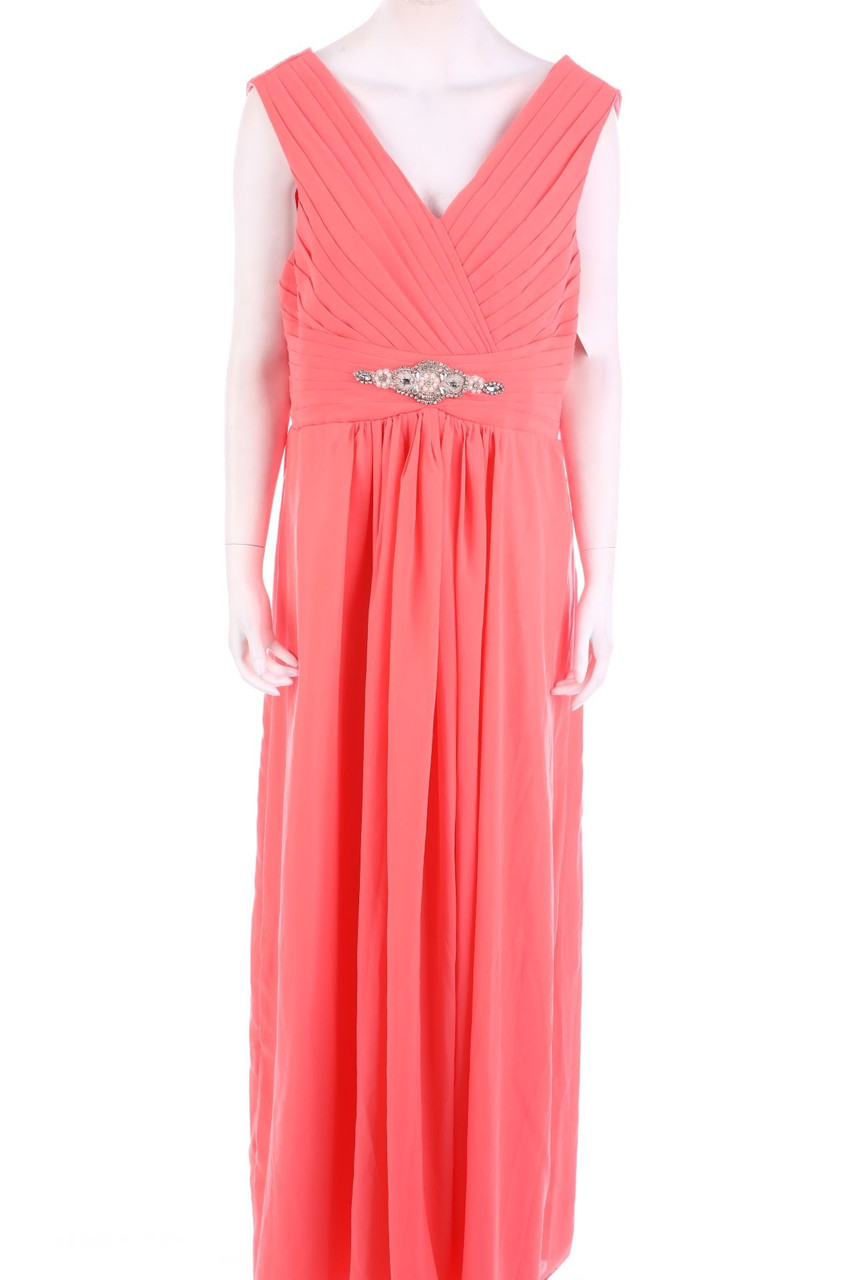 No Label - Evening Gown with Jewelry Stones - D 46