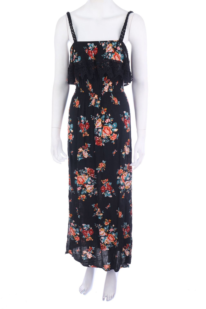 No Label - Maxi Dress with Flower Print - XS