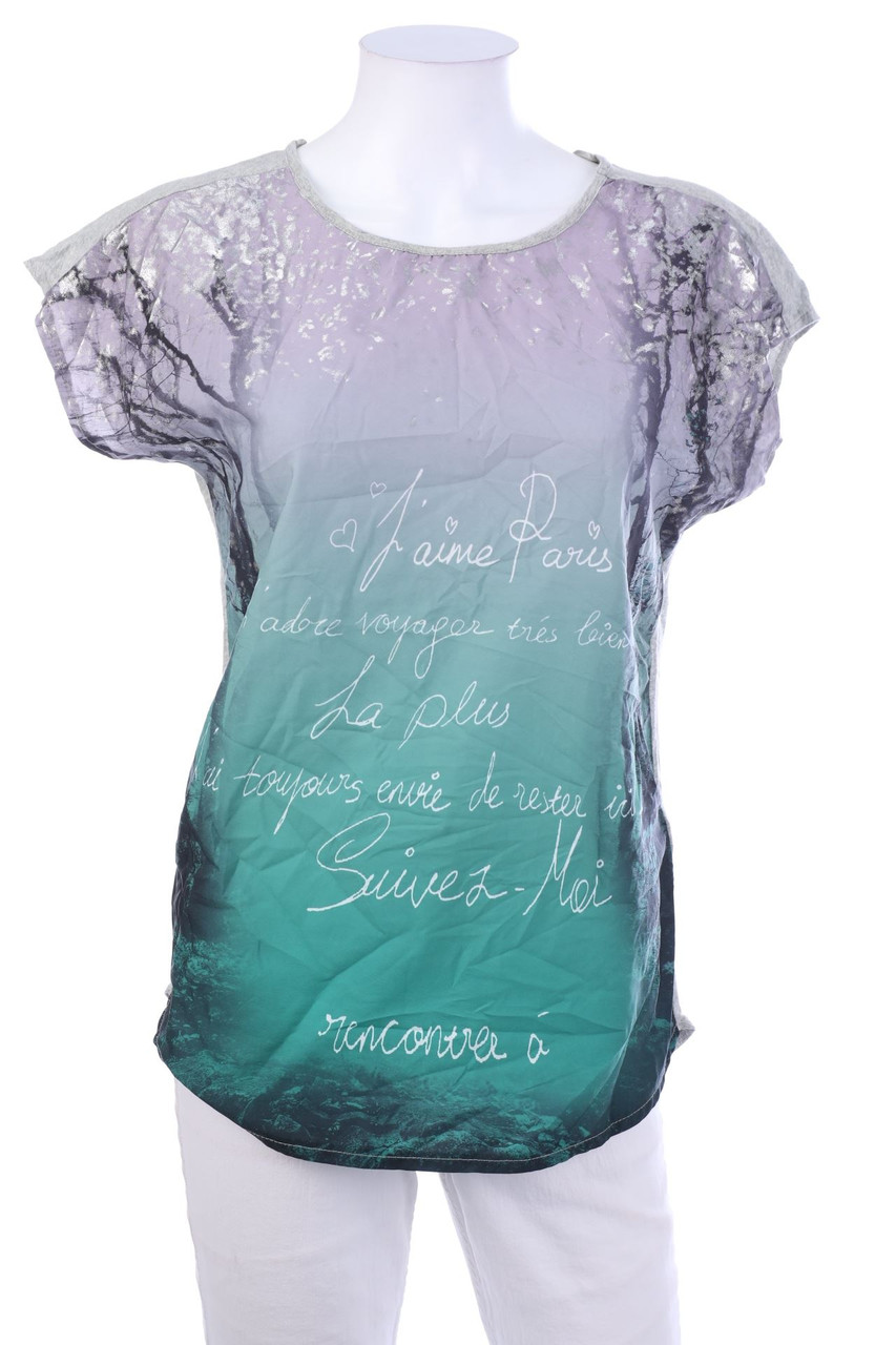 C&A - Kurzarm-Shirt mit Statement-Print - S