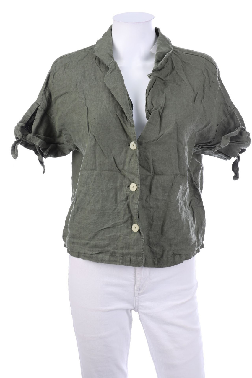 MANGO - Hemd-Bluse mit kurzem Ärmel - S