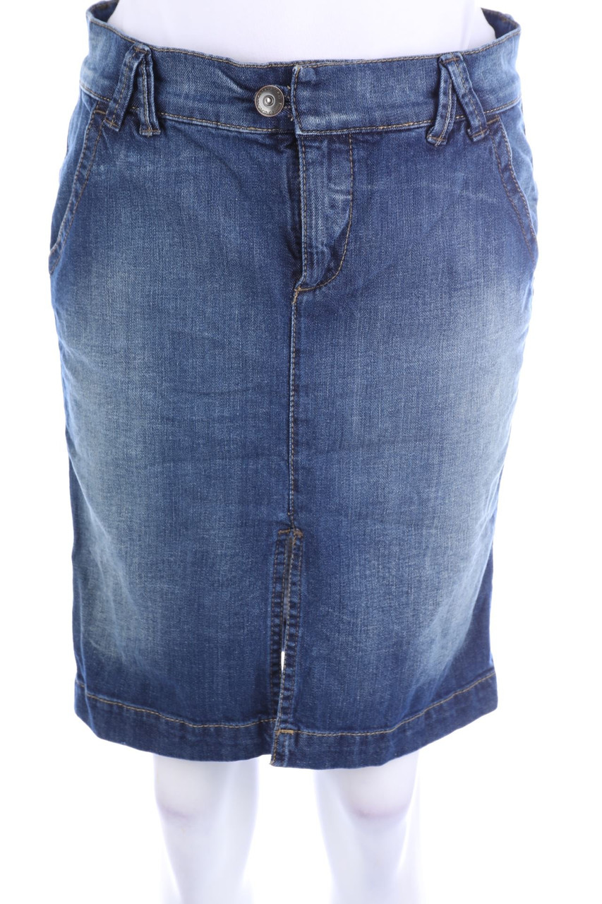 STILE BENETTON - Used Look-Denim Skirt - XL