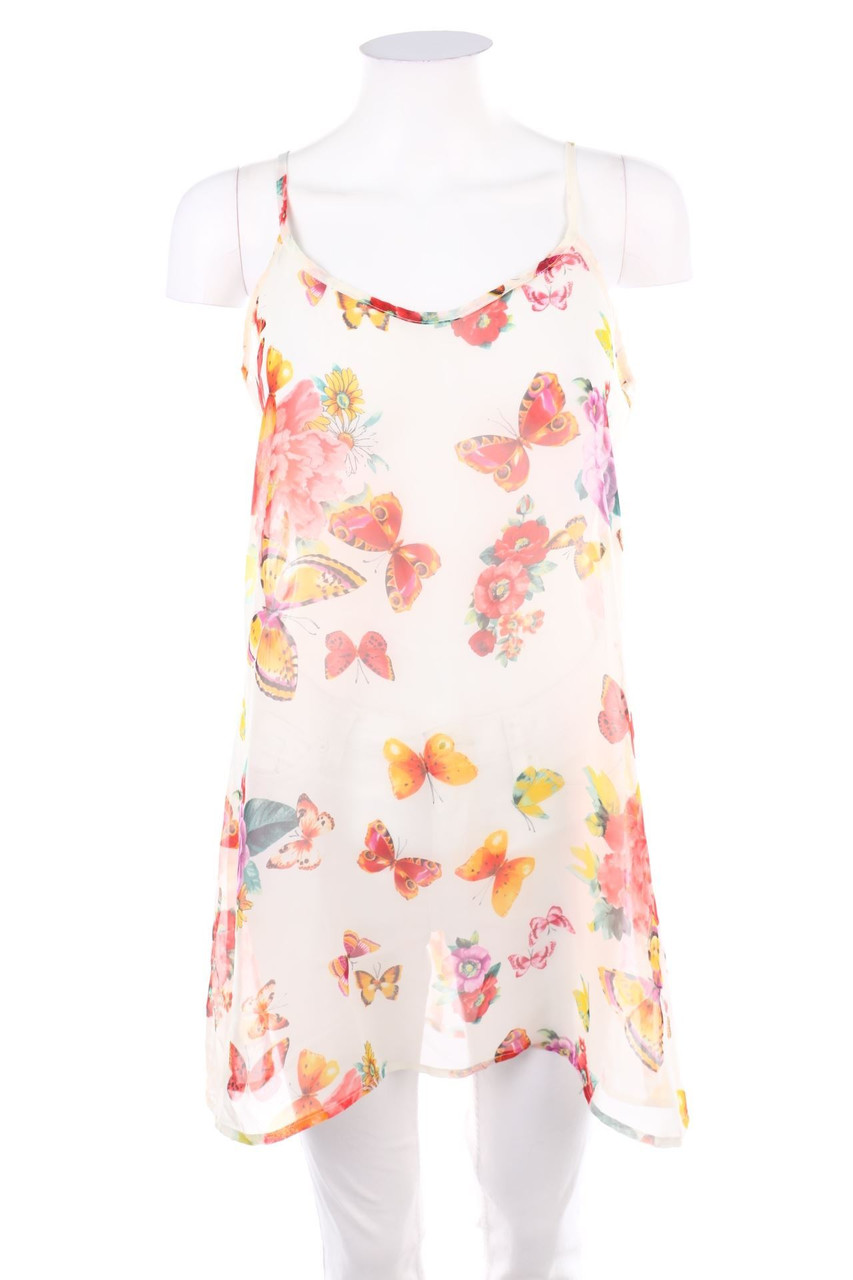 No Label - Top with Flower Print - S