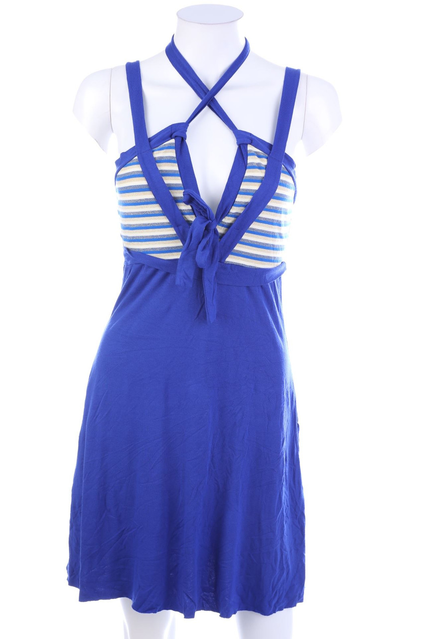 SECONDHAND - Mini Dress, Breton Style - M