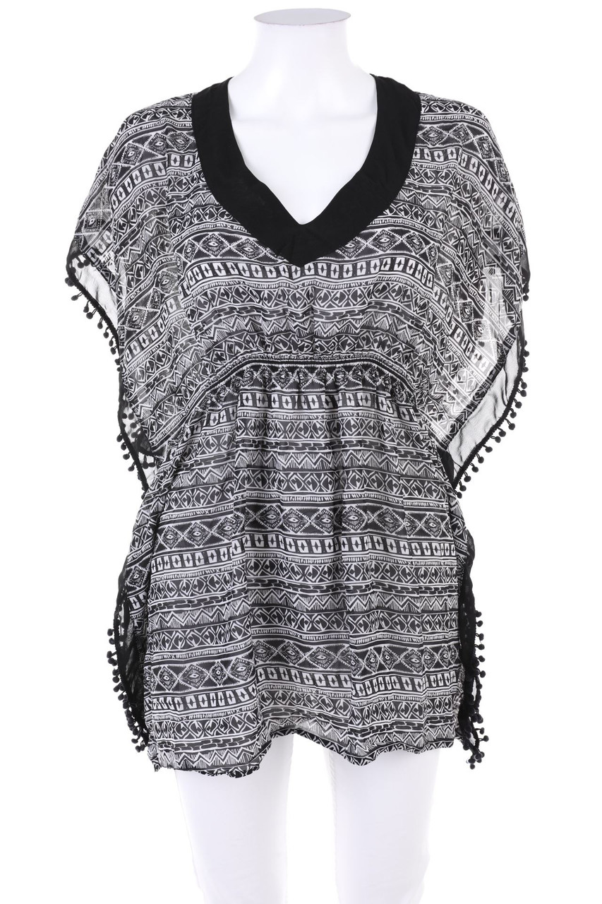 Censored - Tunika-Bluse mit Ethno-Print - S