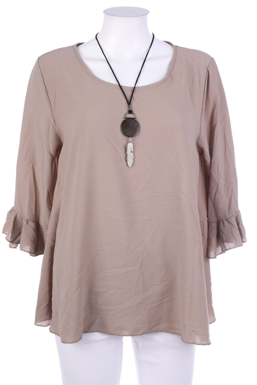 TODAY - Blouse with 3/4 Sleeve with Chain - L