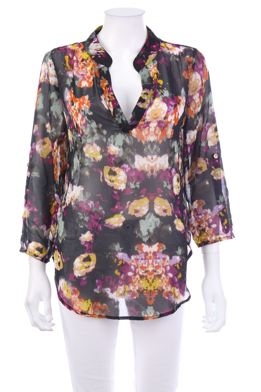 Chicorée - Blouse with Flower Print - L