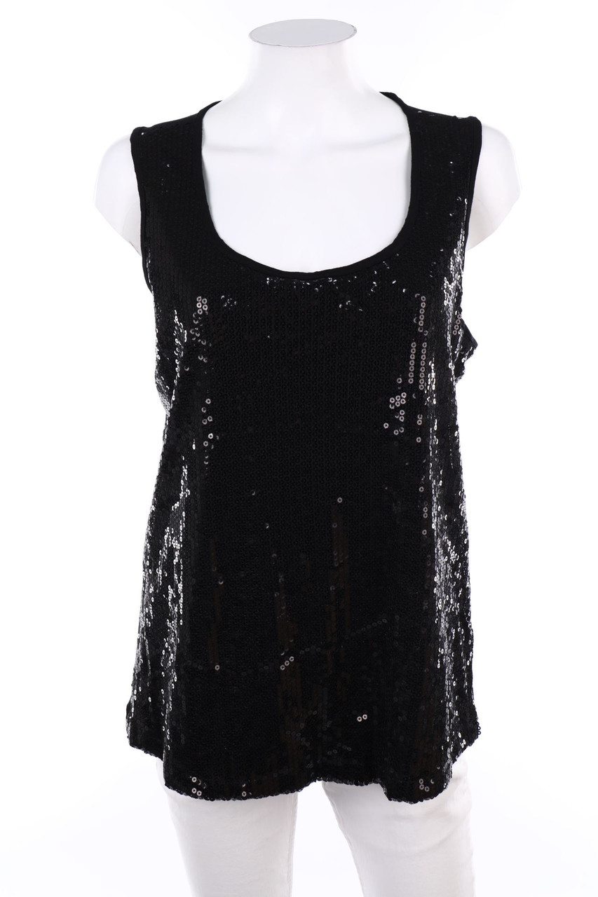 blue motion - Top mit Pailletten - L