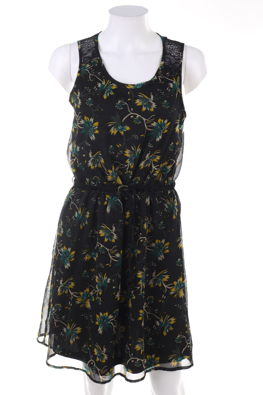 ONLY - Chiffon-Kleid mit Gürtel - S