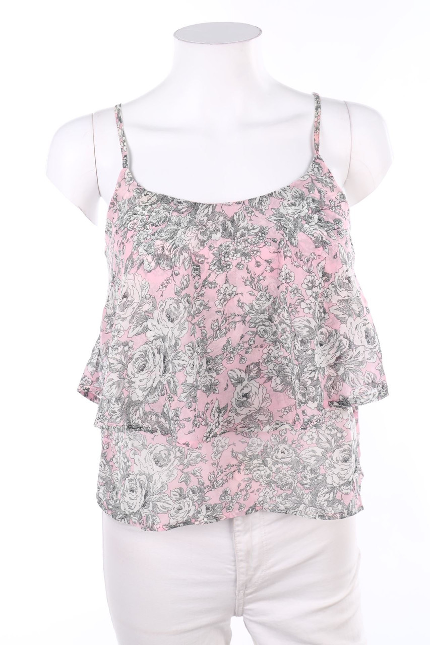 TALLY WEiJL - Top, Layer Look with Flower Print - XS