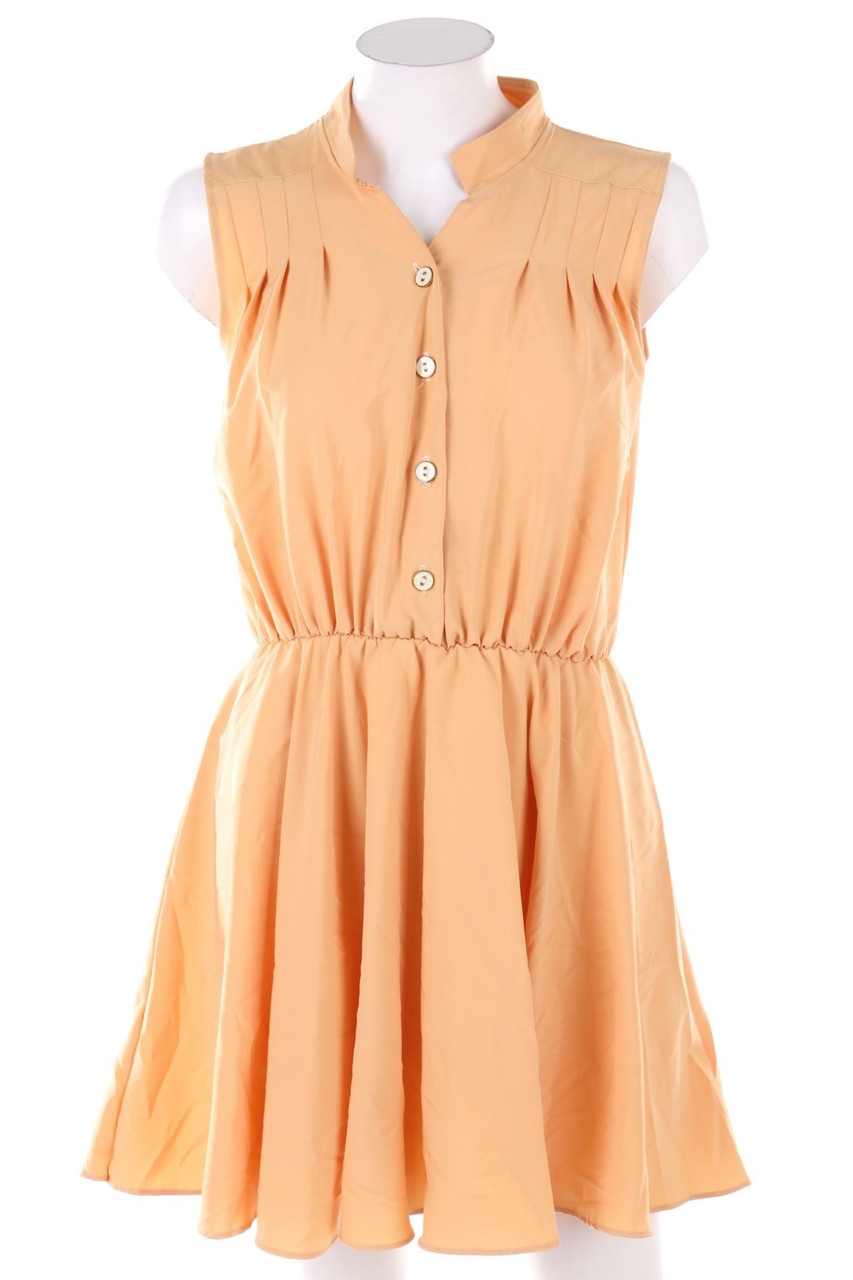 No Label - Mini-Shirt Dress with Elastic Band - S