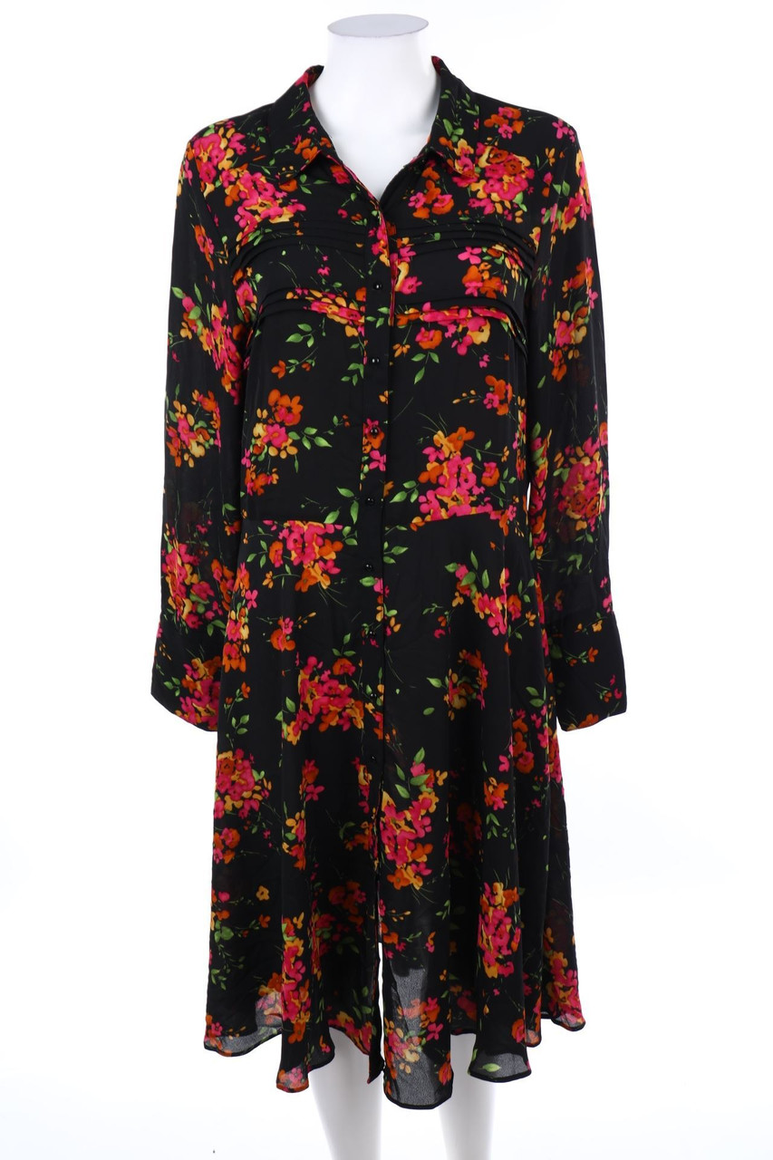 nanette lepore - Shirt Dress with Flower Print - D 42