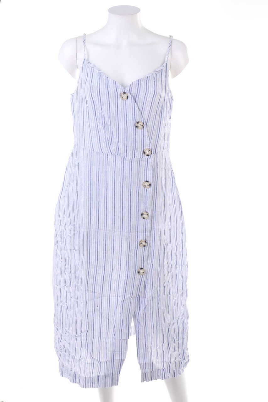 C&A - Leinenkleid mit Knöpfen - L