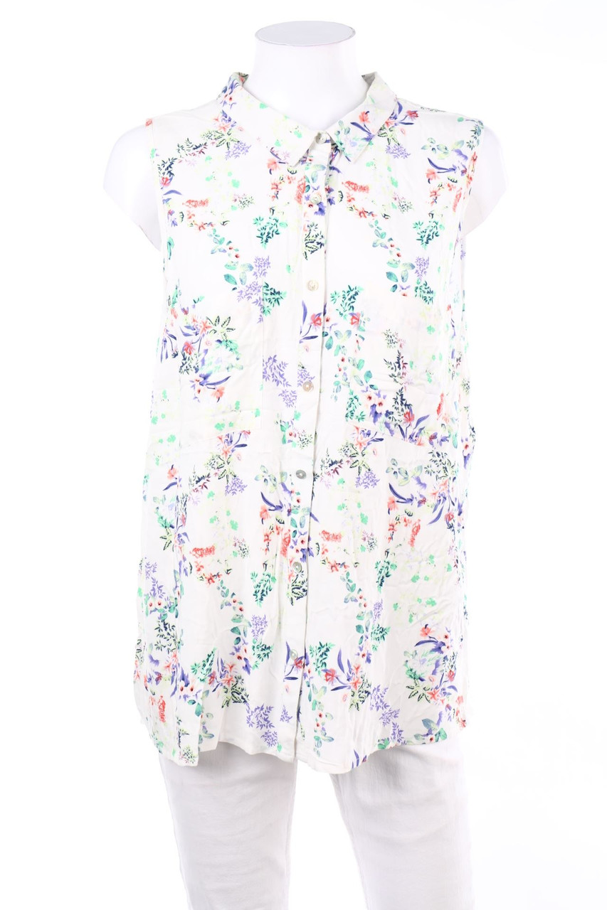 zebra - Sleeveless Shirt Blouse - XL